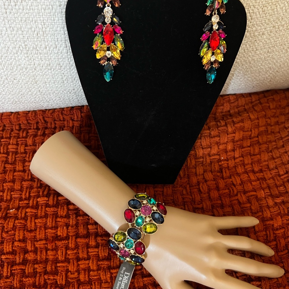 Colorful Crystal Jewelry Set